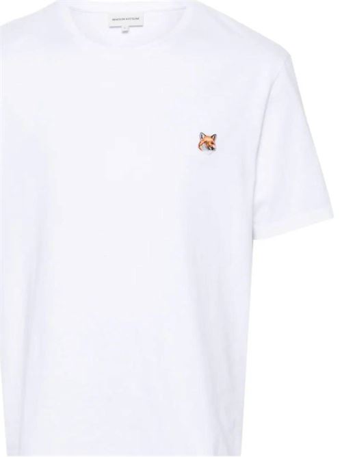 White cotton soft jersey t-shirt Maison Kitsuné | LM00104KJ0008P100